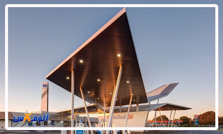 کاربرد پانلهای آلومینیوم کامپوزیت در سایبان پارکینگهای سرباز کاربرد پانلهای آلومینیوم کامپوزیت در سایبان پارکینگهای سرباز