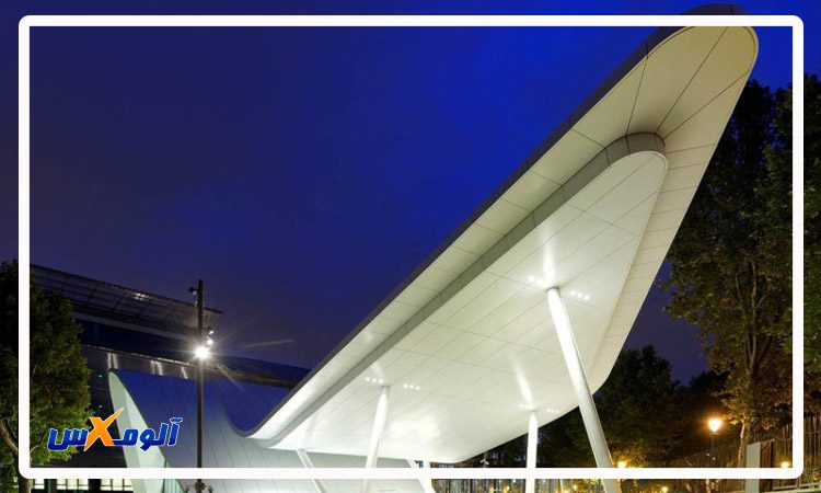 کاربرد پانلهای آلومینیوم کامپوزیت در سایبان پارکینگهای سرباز کاربرد پانلهای آلومینیوم کامپوزیت در سایبان پارکینگهای سرباز