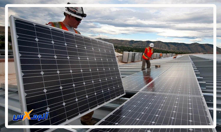 کاربرد پانل های آلومینیوم کامپوزیت در سطح زیرین سلول های خورشیدی